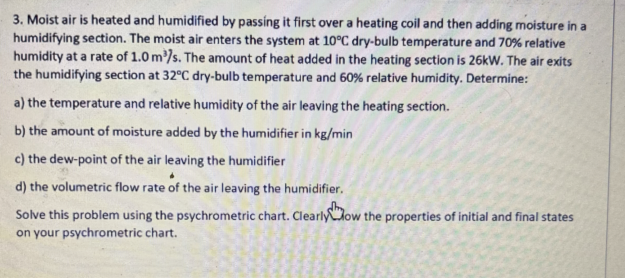 PLEASE PROVIDE THE COMPLETED CHART. SHOW ALL THE