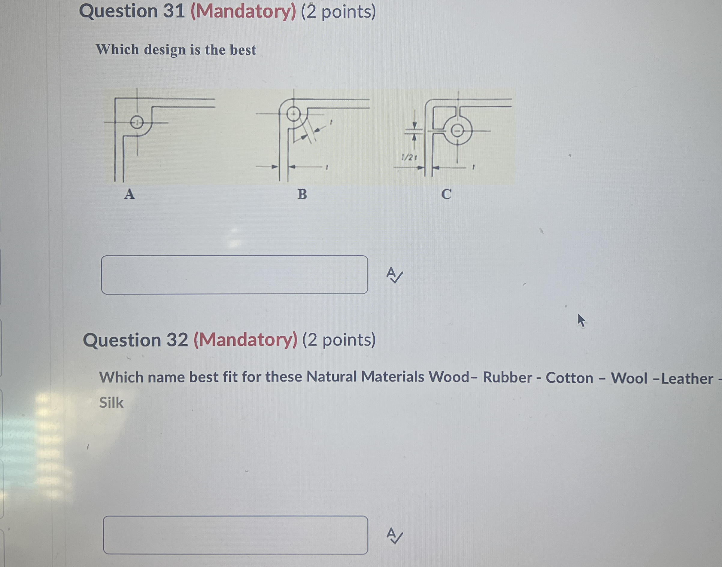 Question 3 1 ( Mandatory ) ( 2 points ) Which