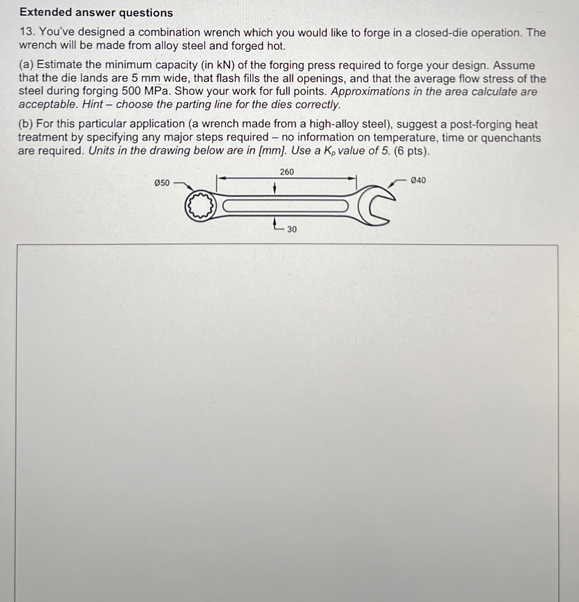 Extended answer questions You've designed a