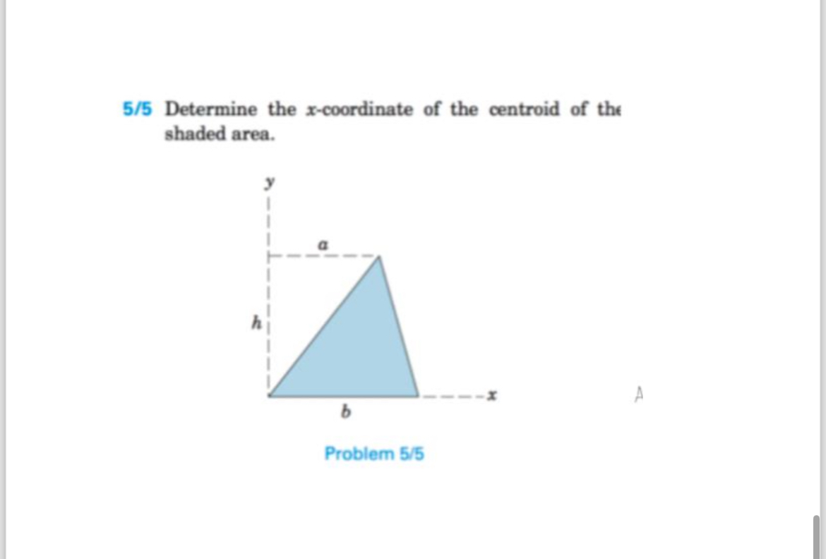 5 / 5 Determine the x - coordinate of the