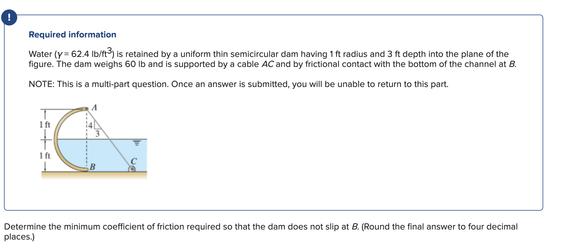 ! Required information Water \ ( \ left ( Y = 6 2