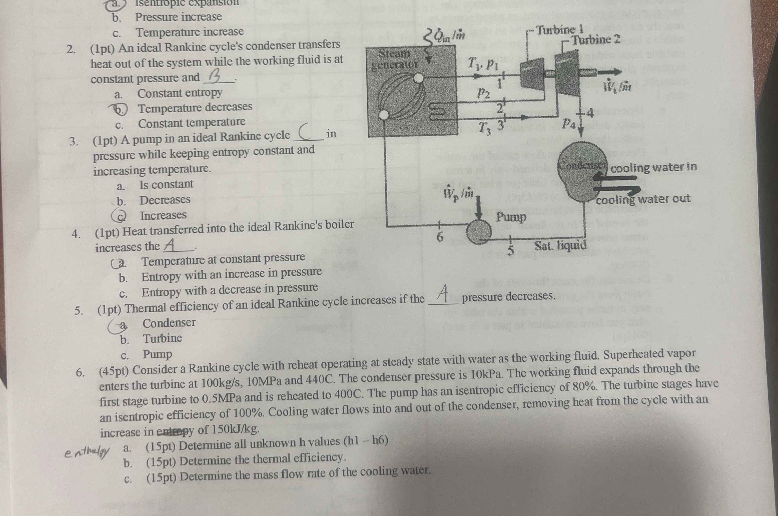 Solve number 6 only and use the pictured diagram