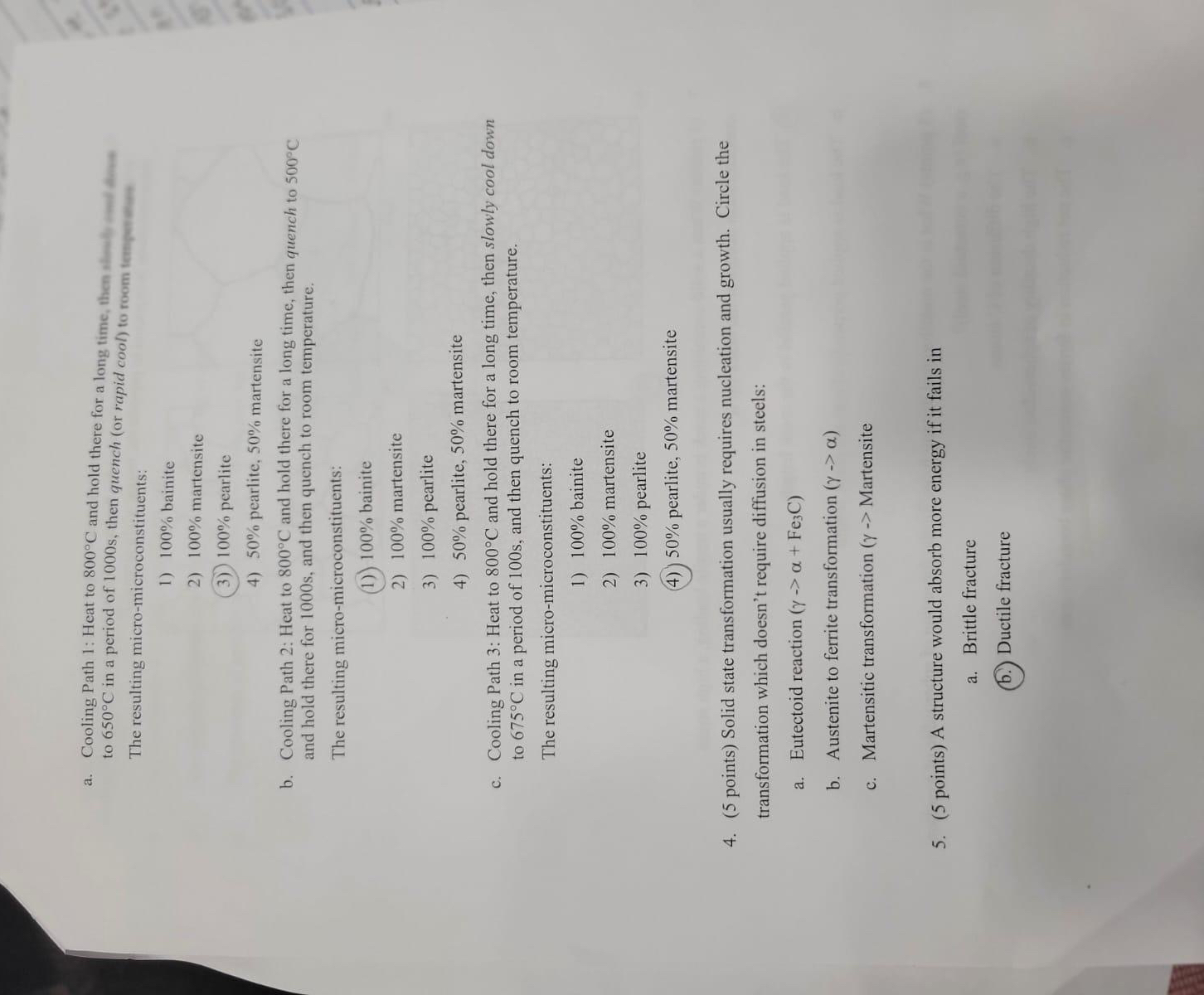 to 6 5 0 C in a period of 1 0 0 0 s , then quench