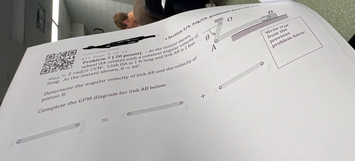 At the instant shown, wheel OA rotates with a