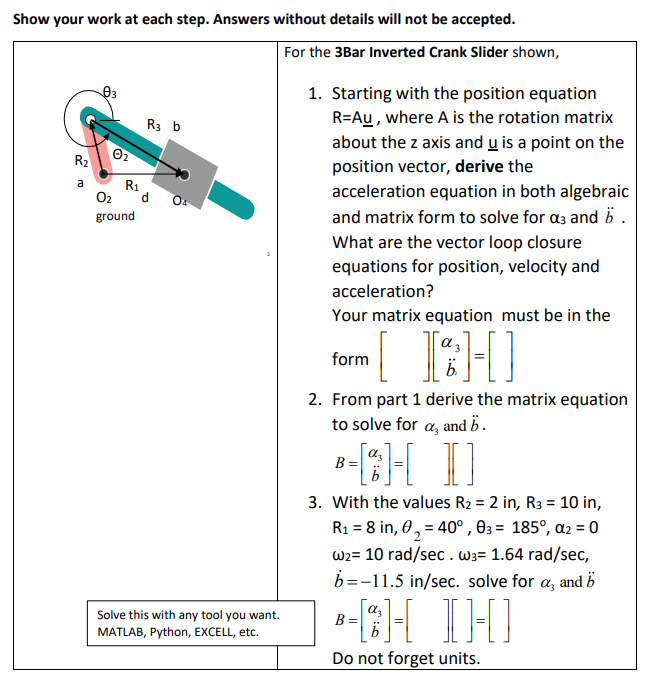 Solve all 3 Parts, I will upvote, Thank you 1 )