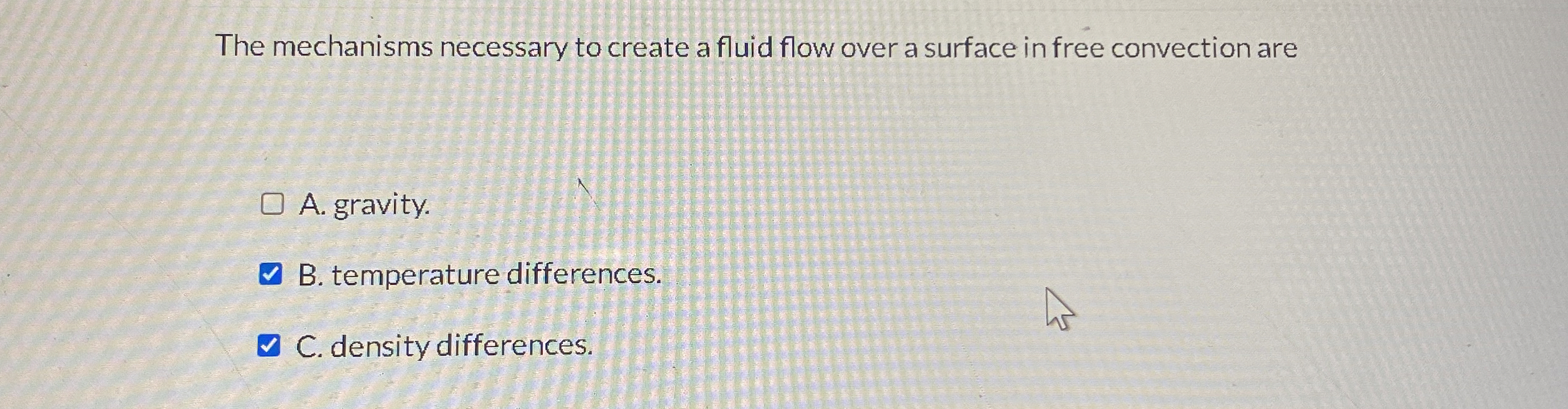 The mechanisms necessary to create a fluid flow