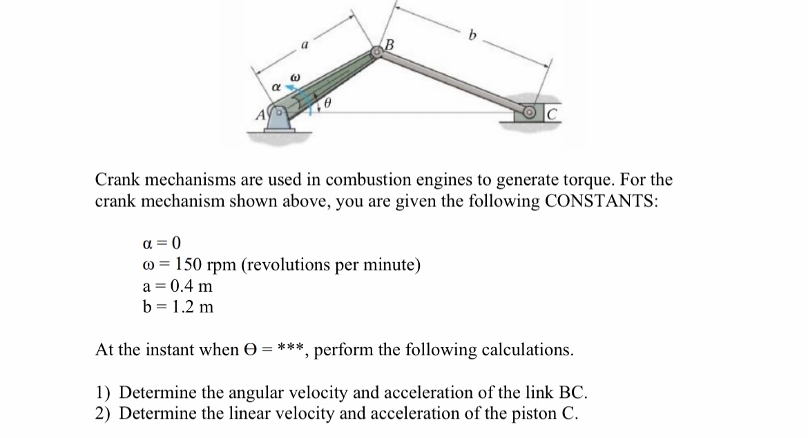 Crank mechanisms are used in combustion engines