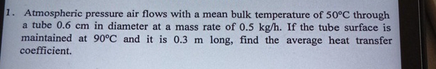 Atmospheric pressure air flows with a mean bulk