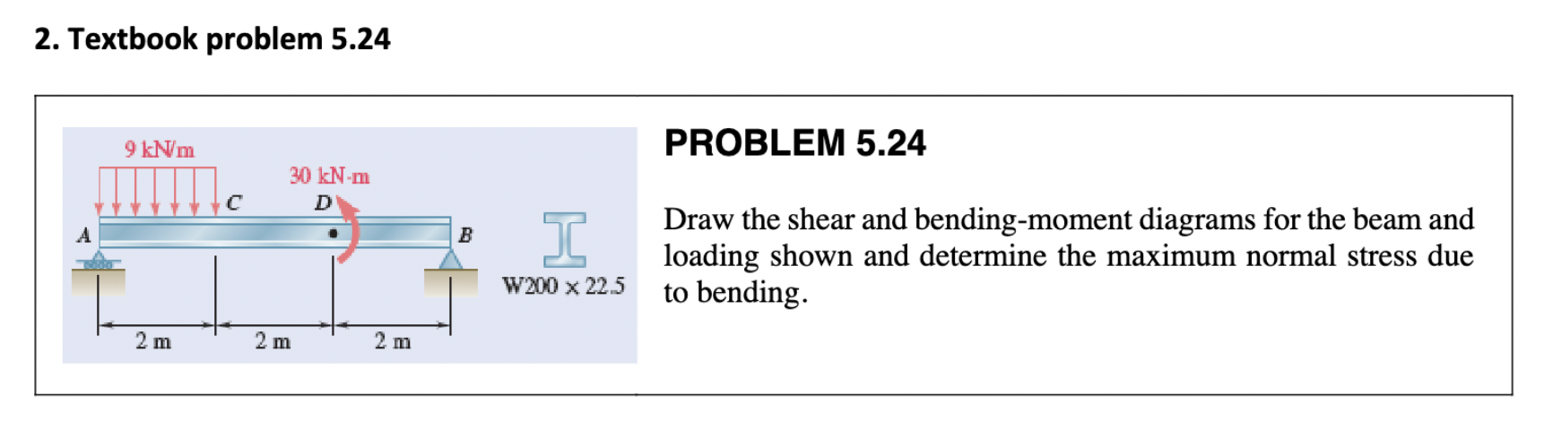 2 . Textbook problem 5 . 2 4 PROBLEM 5 . 2 4 Draw