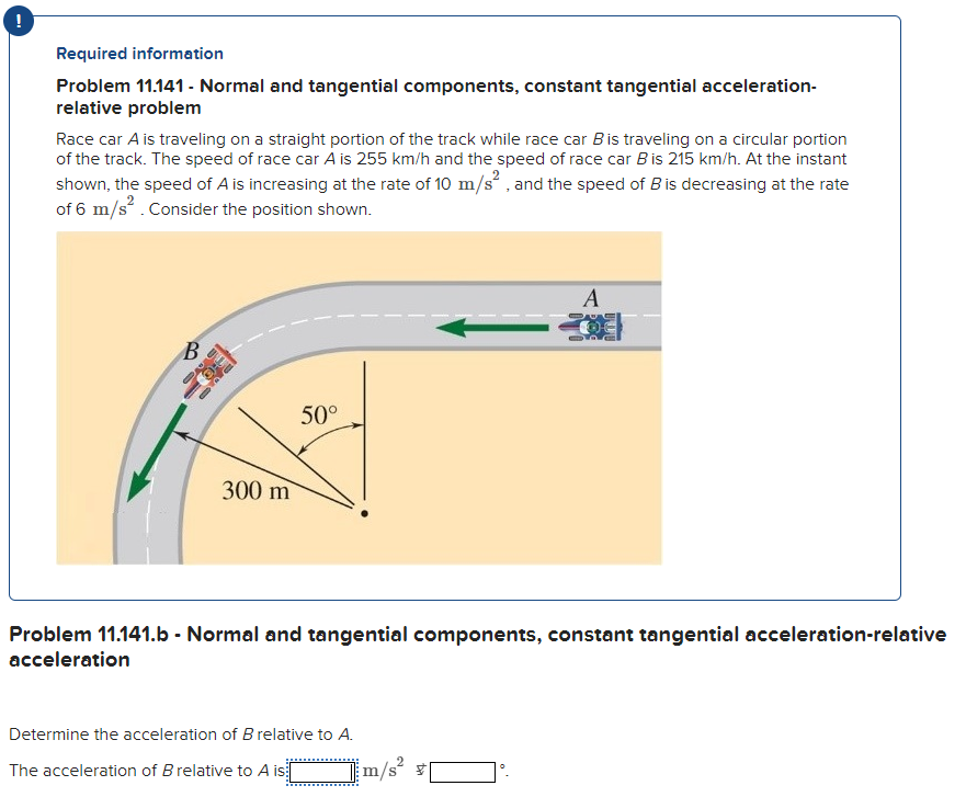 Problem 1 1 . 1 4 1 . b - Normal and tangential