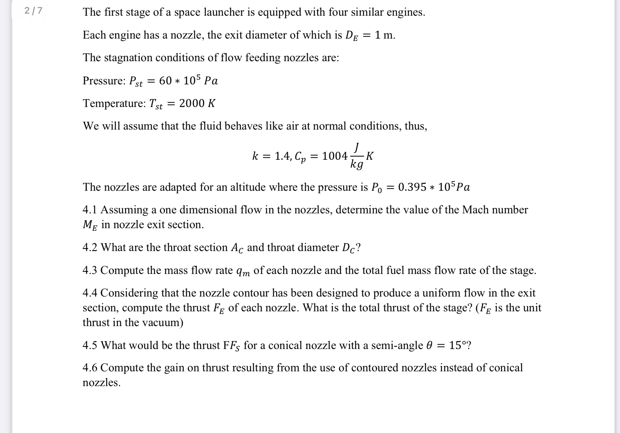 2 / 7 The first stage of a space launcher is