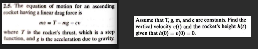 2 . 5 . The equation of motion for an ascending