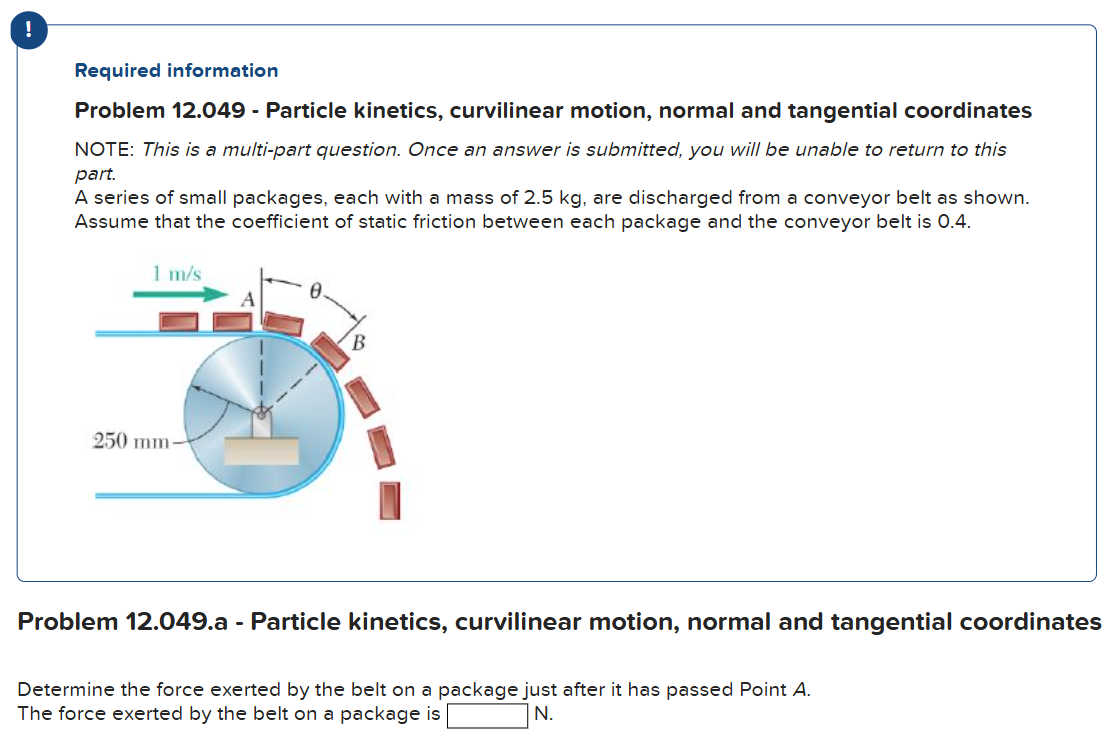 Problem 1 2 . 0 4 9 . a - Particle kinetics,