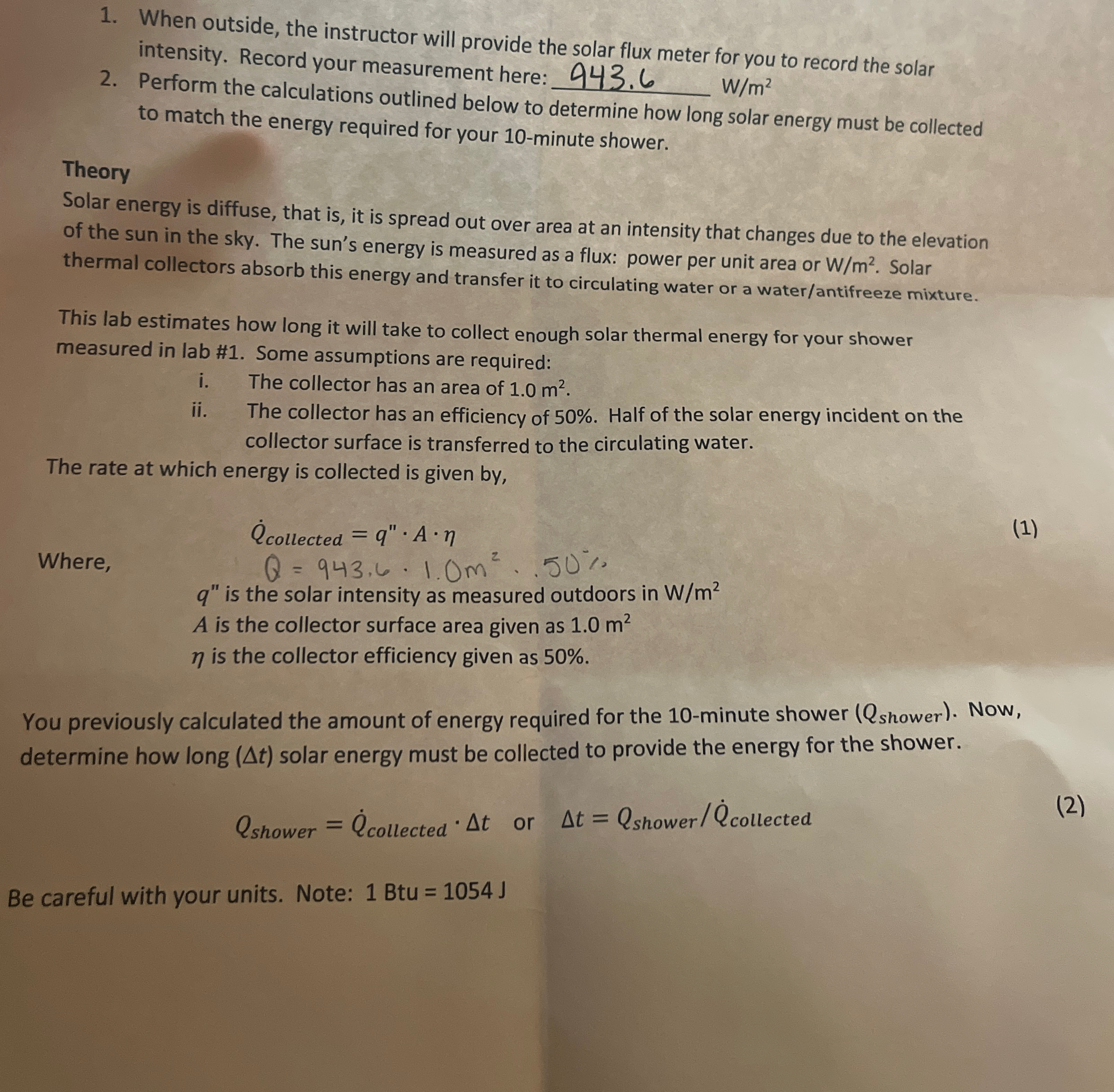 When outside, the instructor will provide the