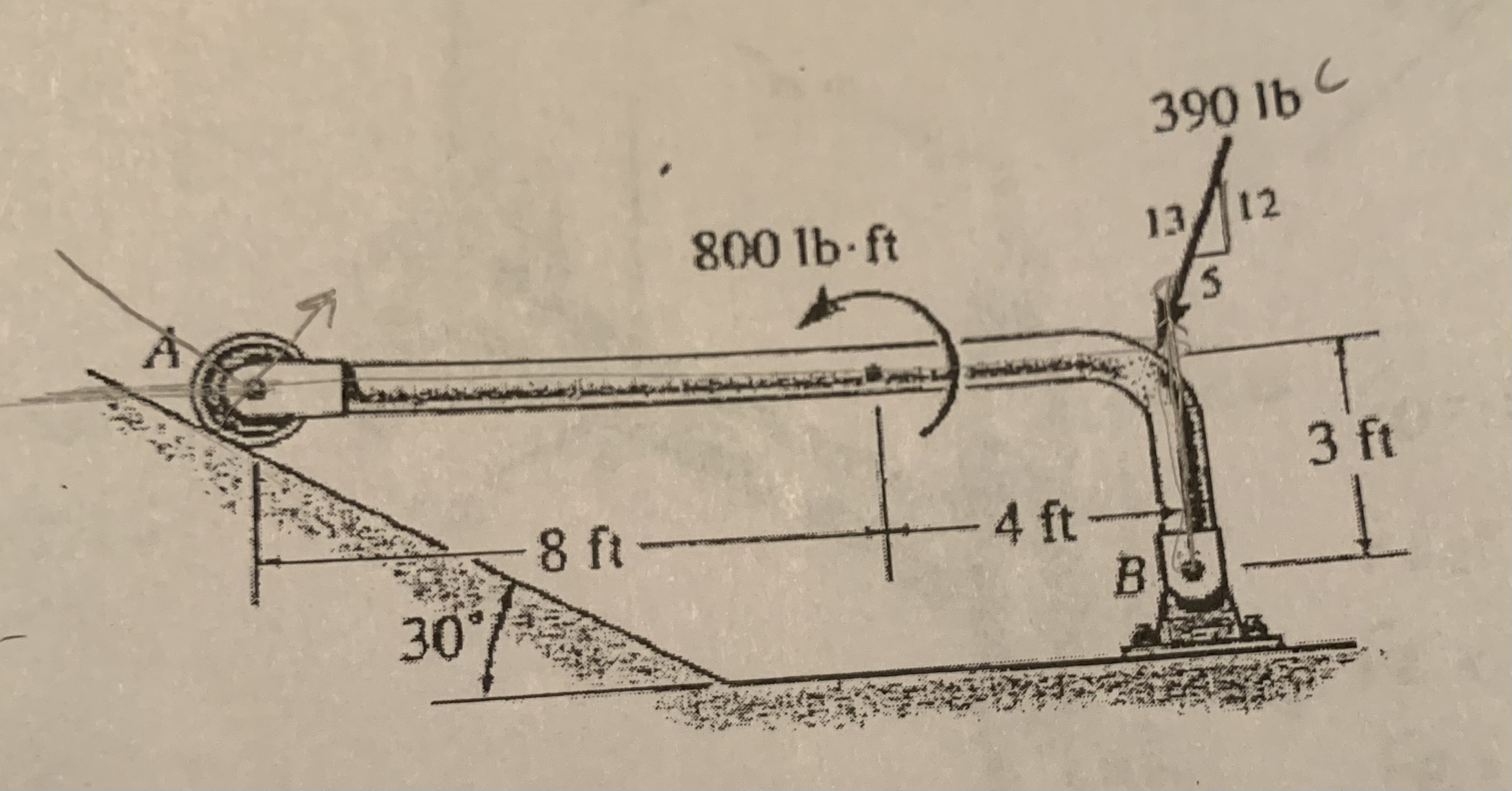 Mechanical Engineering Statics For the structure