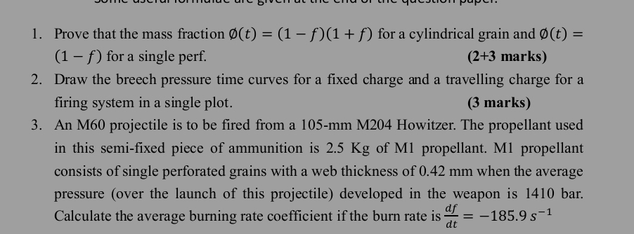 Prove that the mass fraction O t = ( 1 - f ) ( 1
