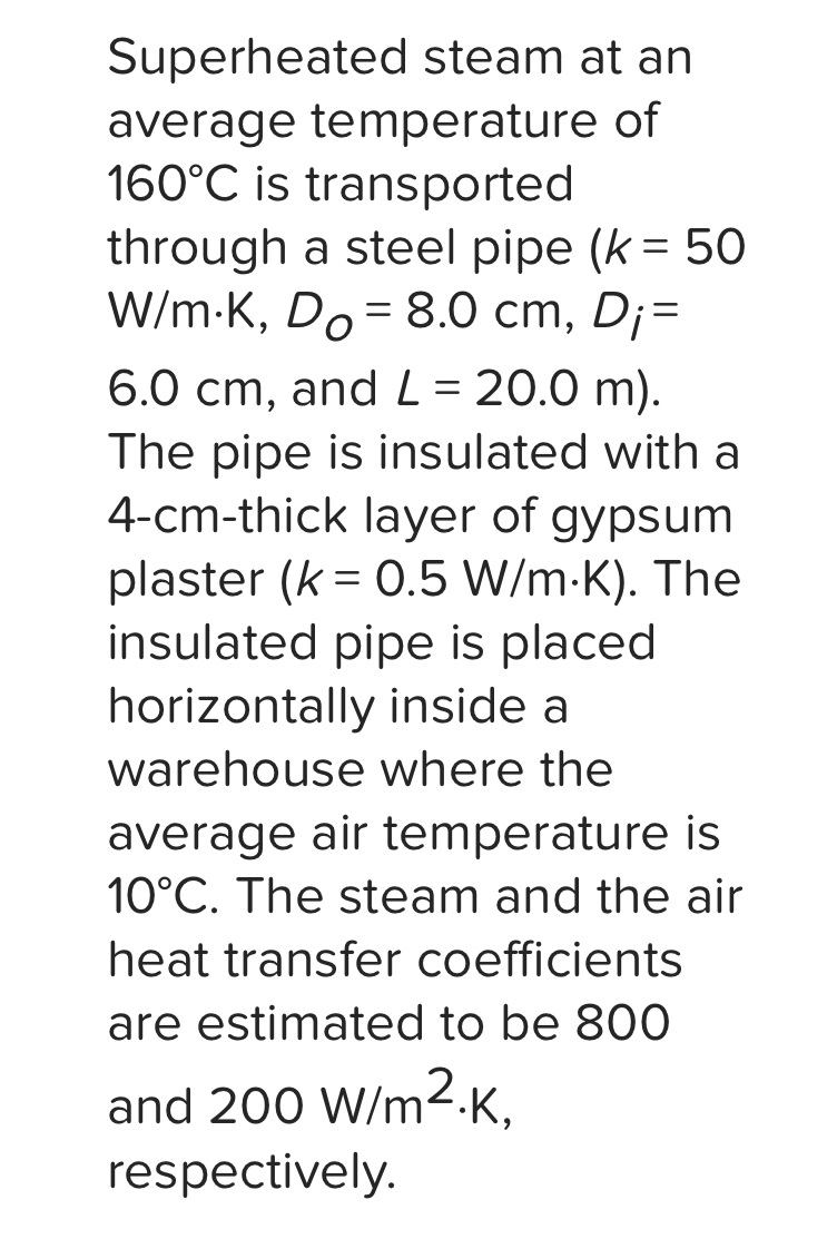 Superheated steam at an average temperature of 1