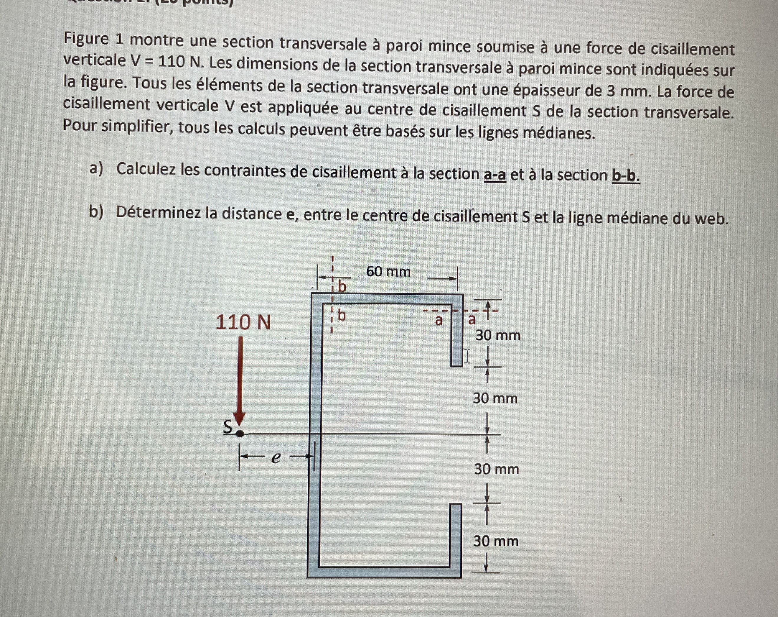 Figure 1 montre une section transversale paroi