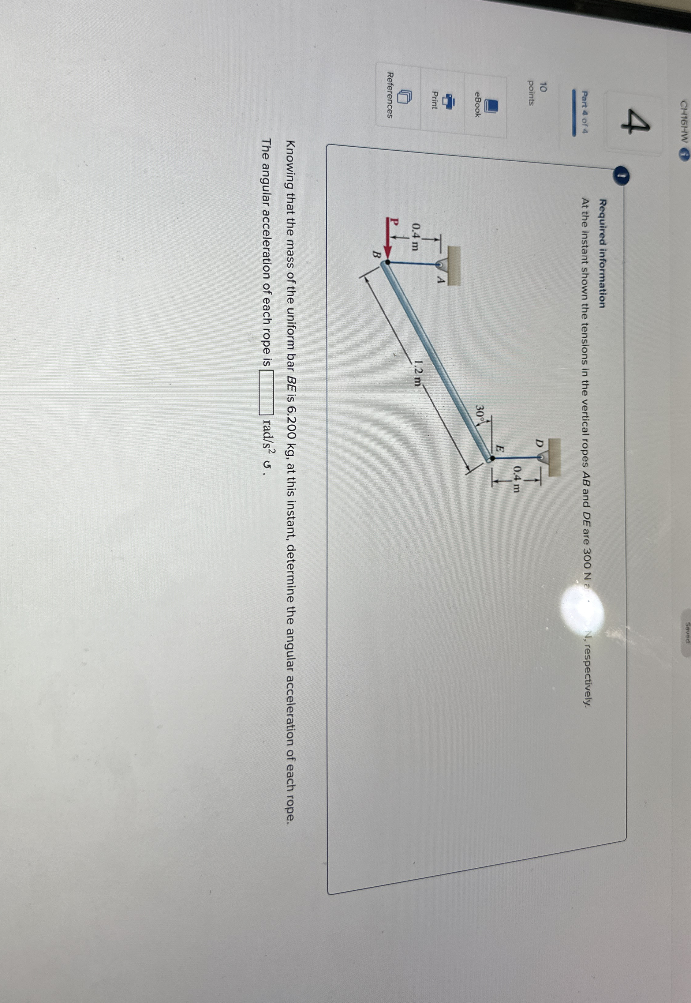 CH 1 6 HW 1 Saved 4 Part 4 of 4 Required