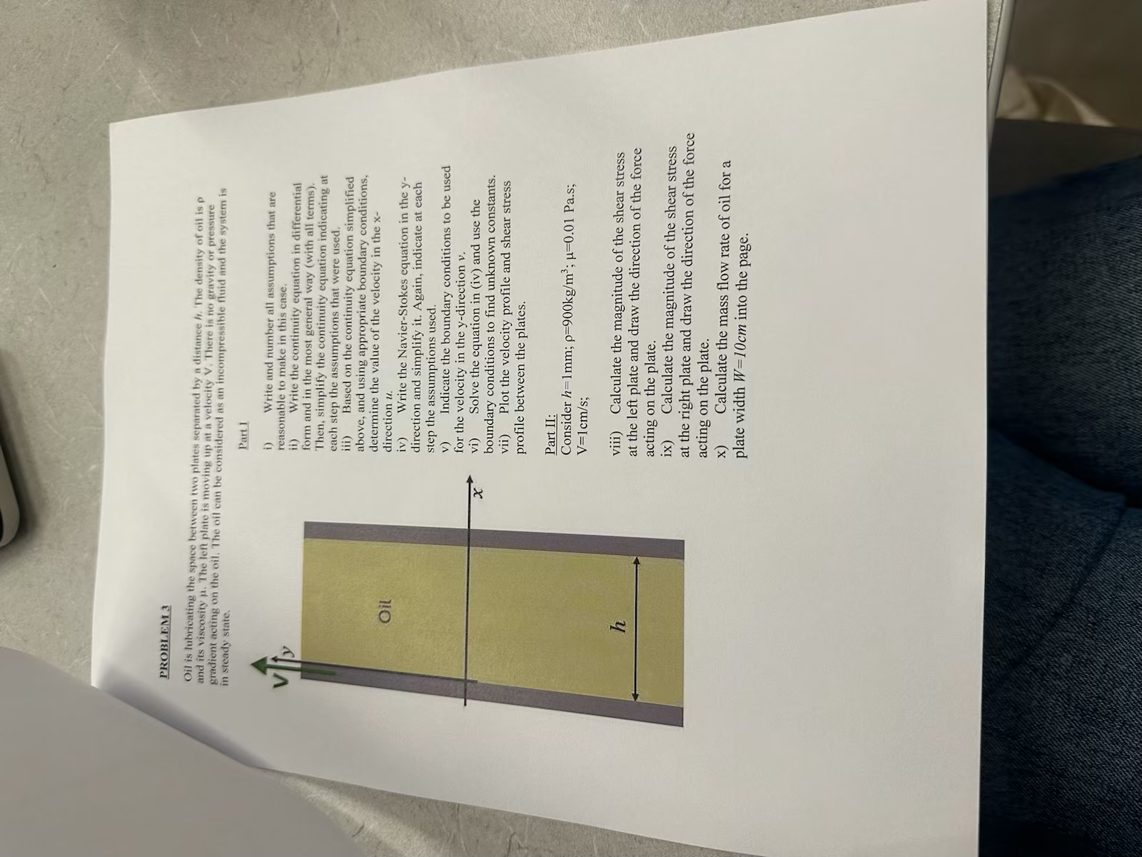 DONT USE CHATGPT!!!!PROBLEM 3 Oil is lubricating