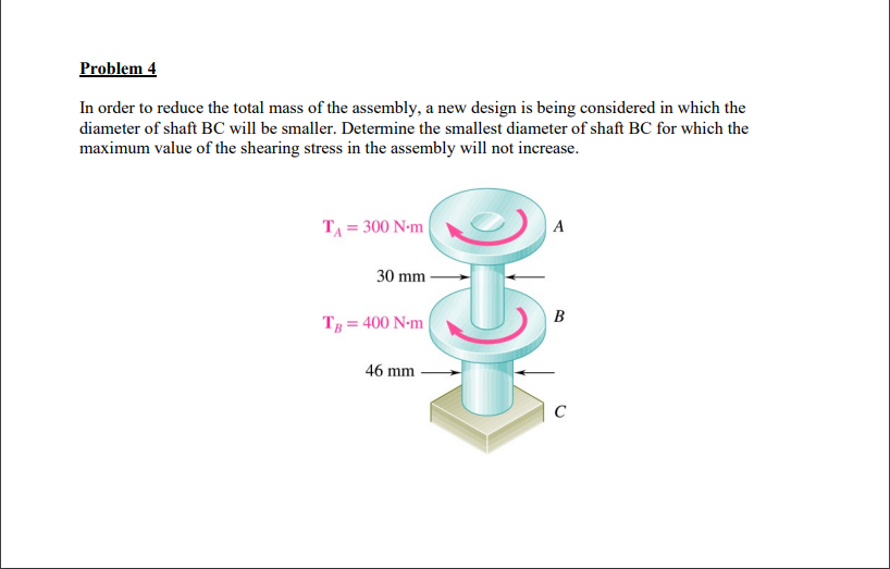 In order to reduce the total mass of the