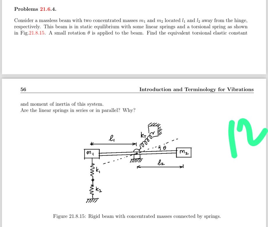 Problems 2 1 . 6 . 4 . Consider a massless beam