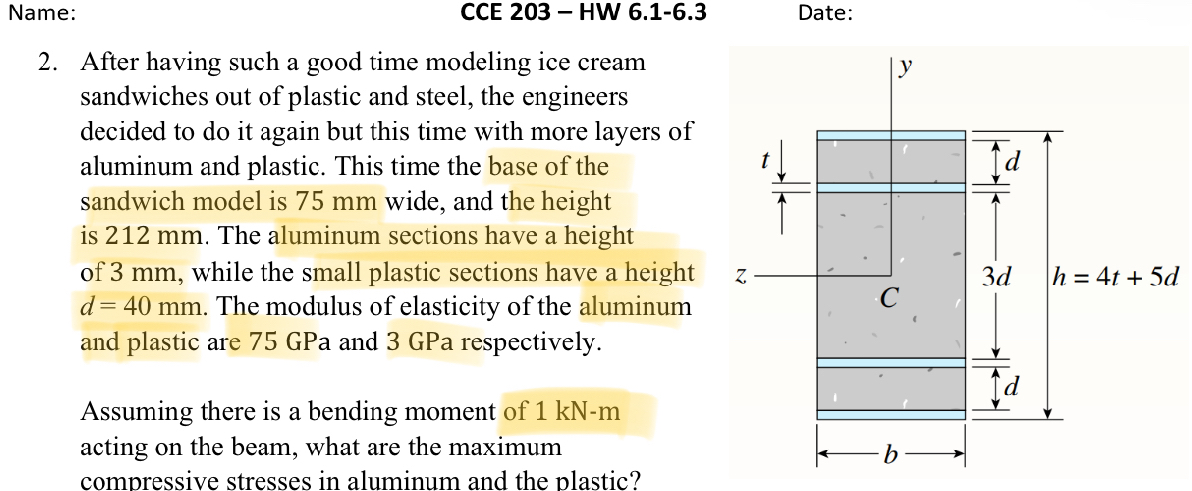 Name: CCE 2 0 3 - HW 6 . 1 - 6 . 3 Date: 2 .