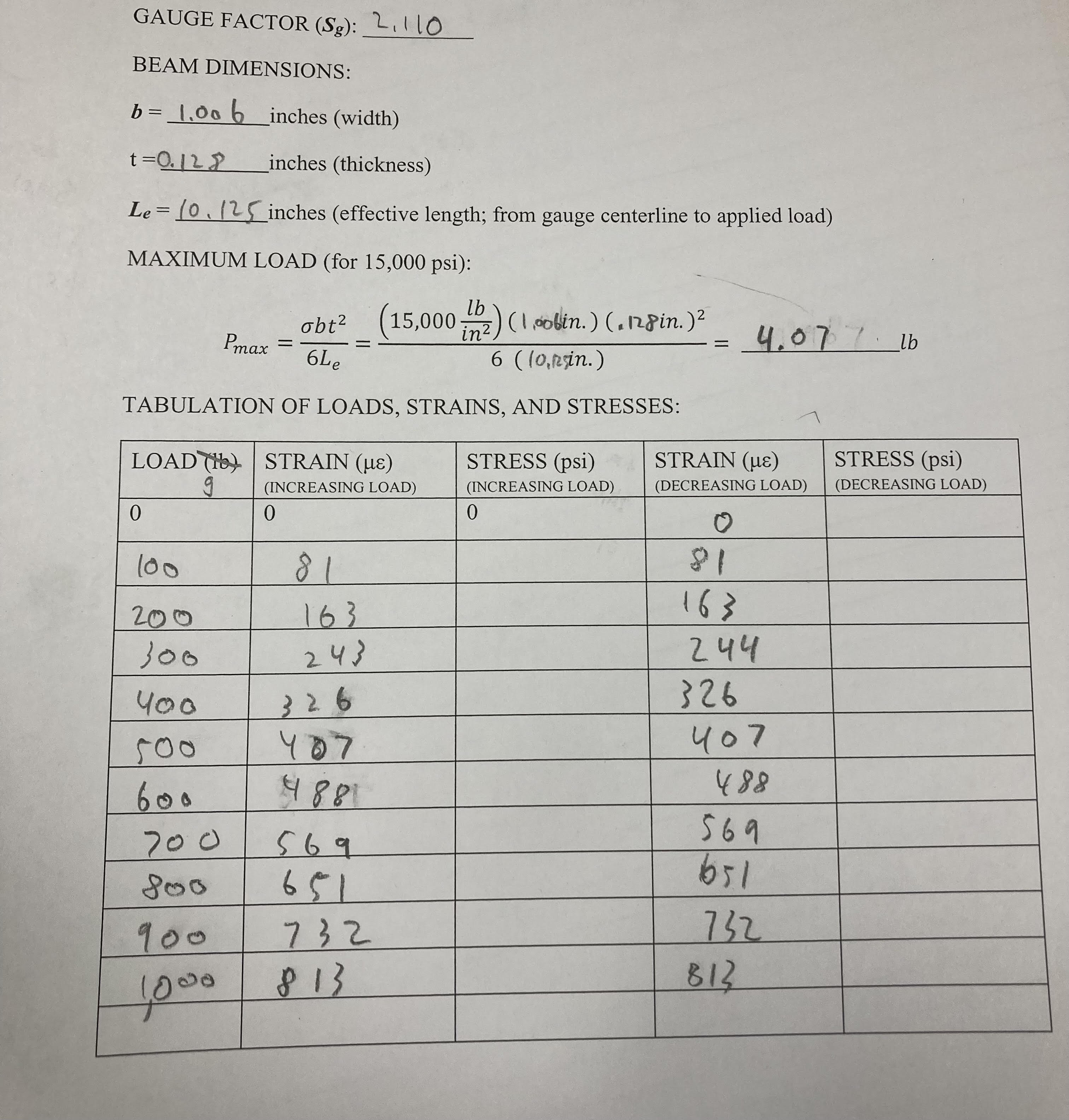 Calculate the bending stress resulted from the