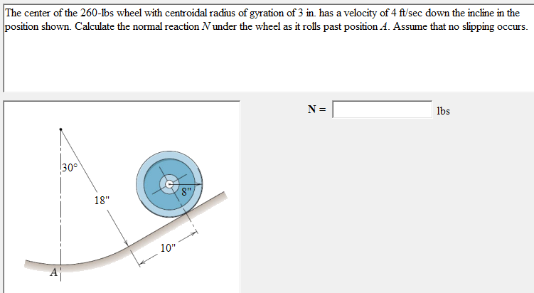 The center of the 2 6 0 - lbs wheel with