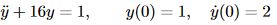 Solve the following ODE s using Laplace