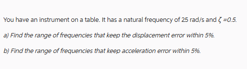 You have an instrument on a table. It has a