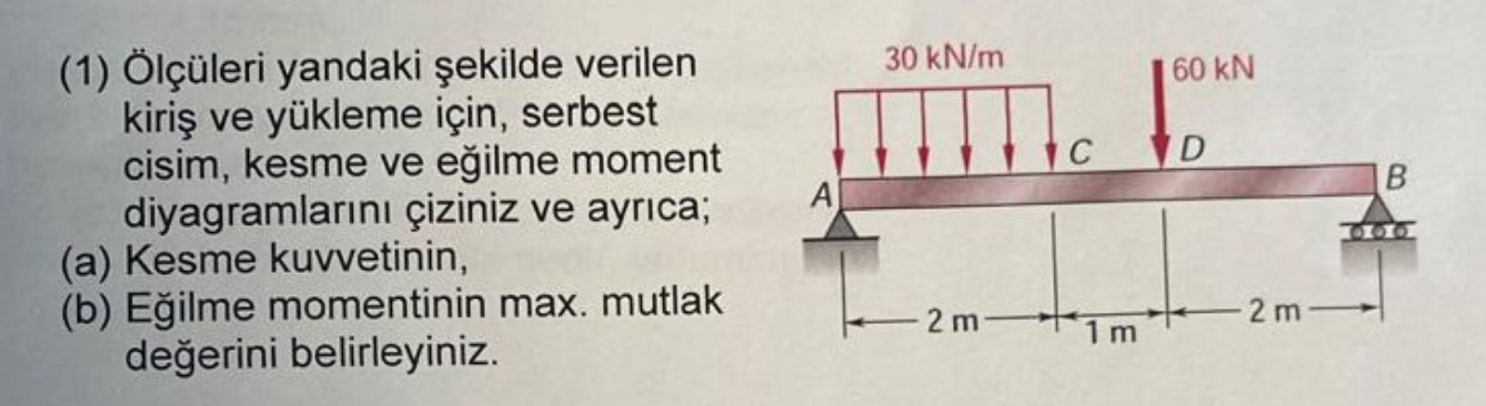 ( 1 ) l leri yandaki ekilde verilen kiri ve y