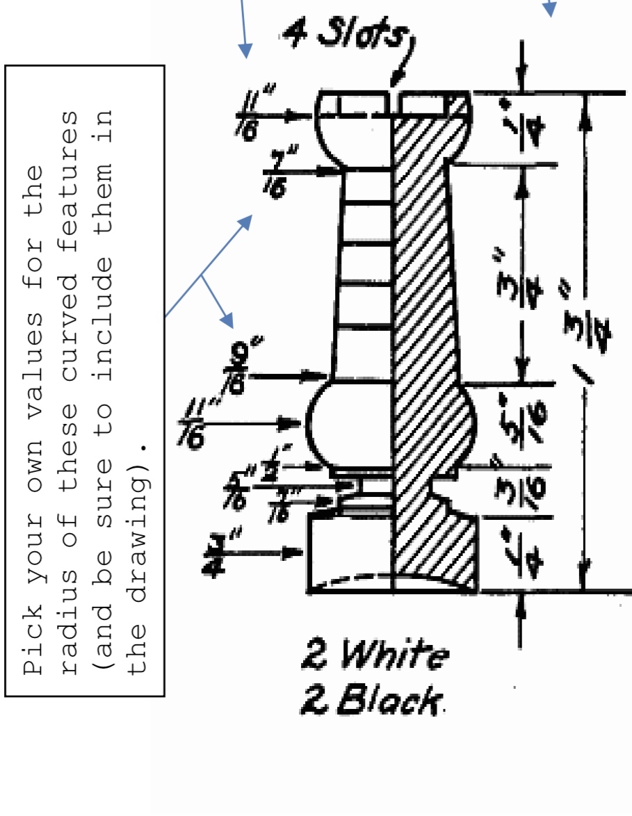 Can you please draw only the 2 D sketch of this