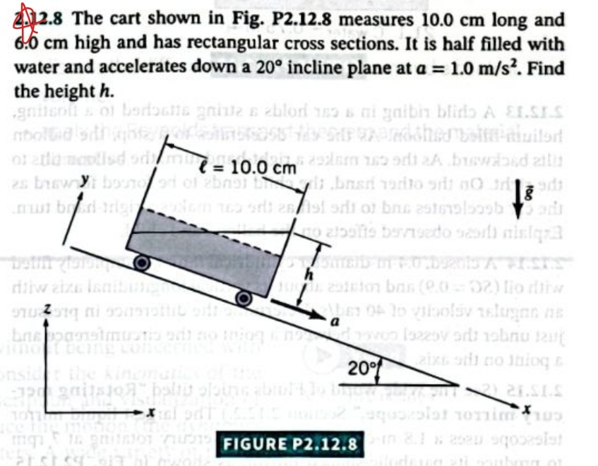 2 . 8 The cart shown in Fig. P 2 . 1 2 . 8