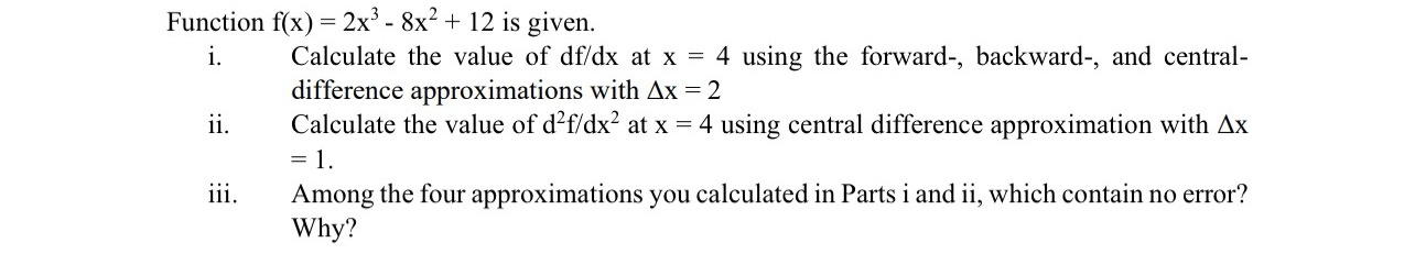 use vba / excel or matlab to solve