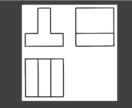 From the three - dimensional projection of the