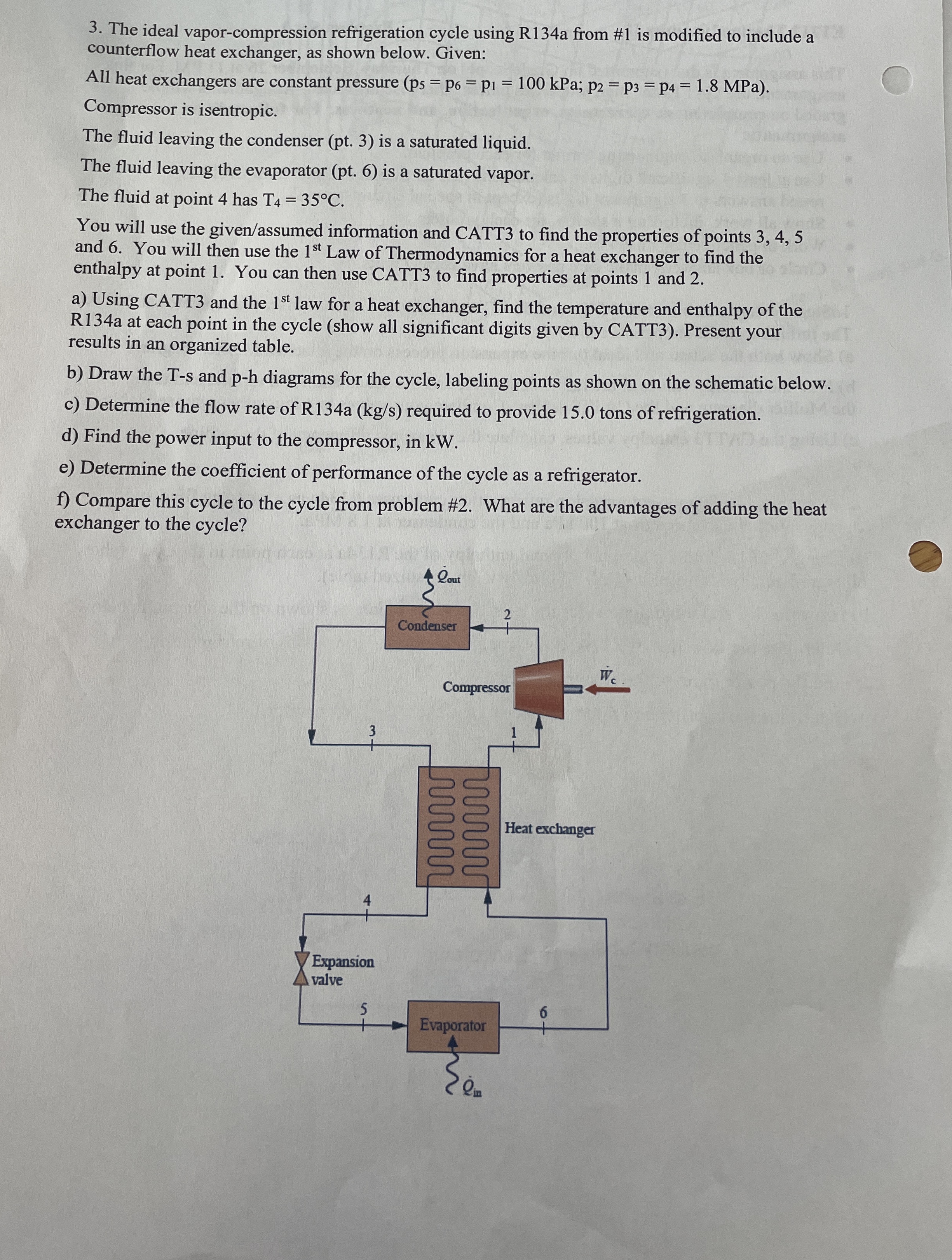 The ideal vapor - compression refrigeration cycle