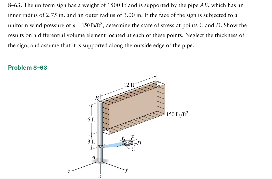 \ ( 8 - 6 3 \ ) . The uniform sign has a weight