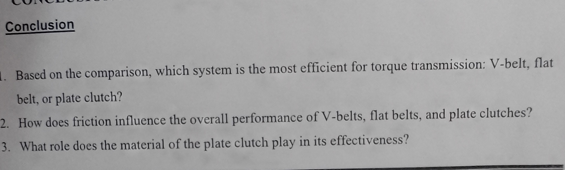 Conclusion Based on the comparison, which system