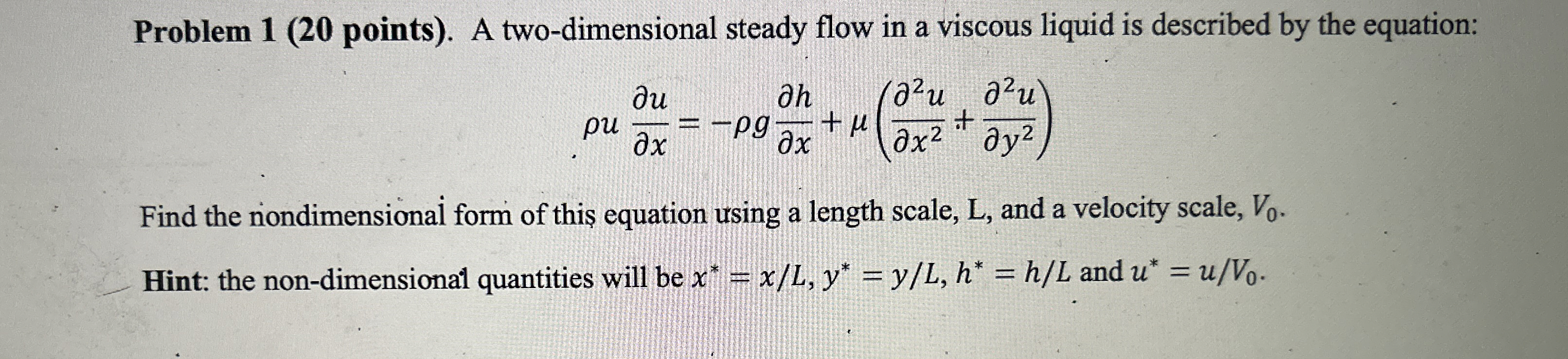 Problem 1 ( 2 0 points ) . A two - dimensional