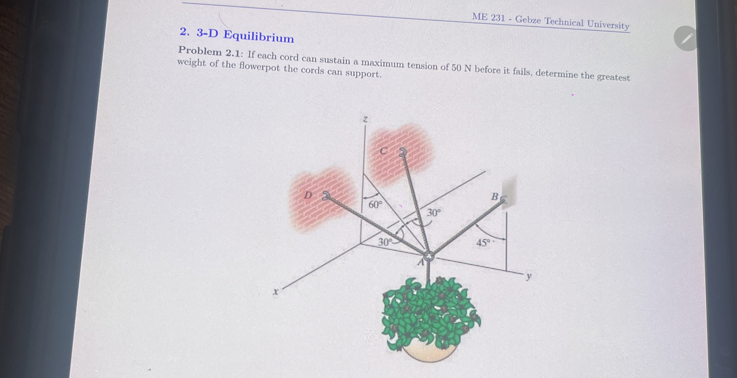 ME 2 3 1 - Gebze Technical University 2 . 3 - D