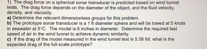 A sonar transducer is being designed for a new