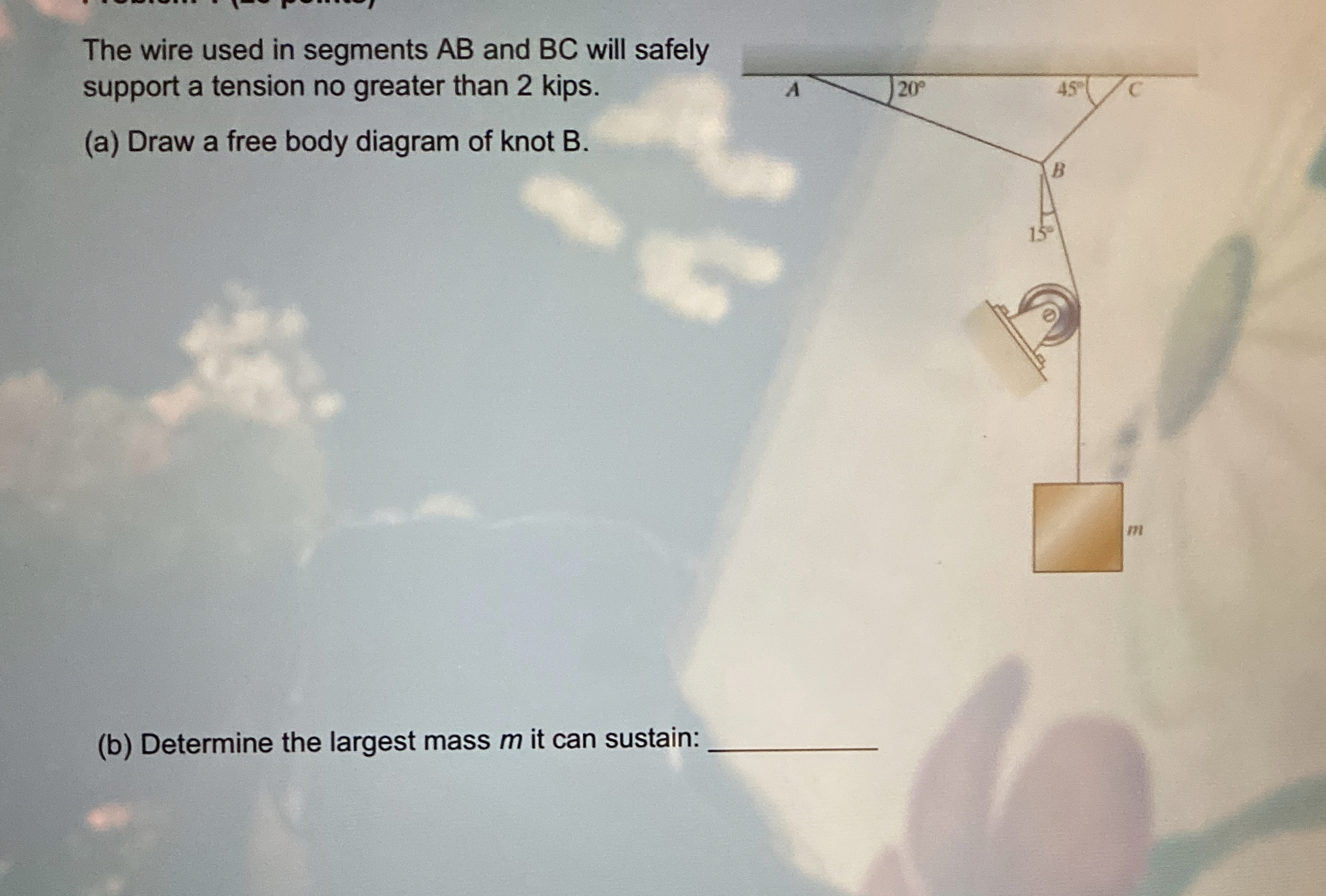 The wire used in segments A B and B C will safely