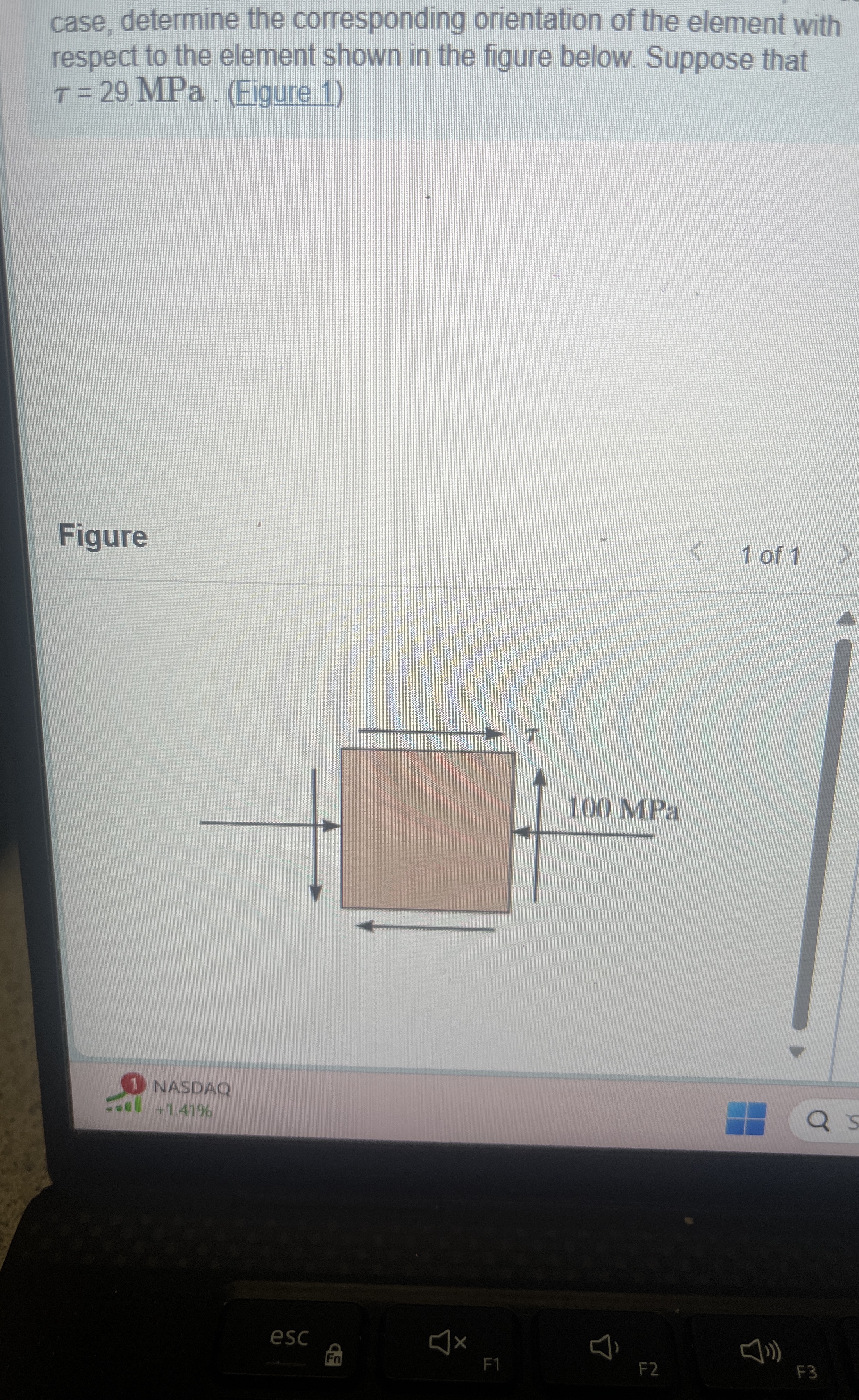 mine the equivalent state of stress on an element