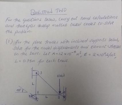 Quenstow TwO For the questions below, carry out