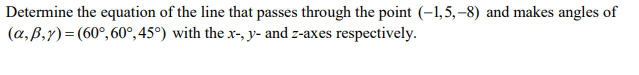Determine the equation of the line that passes