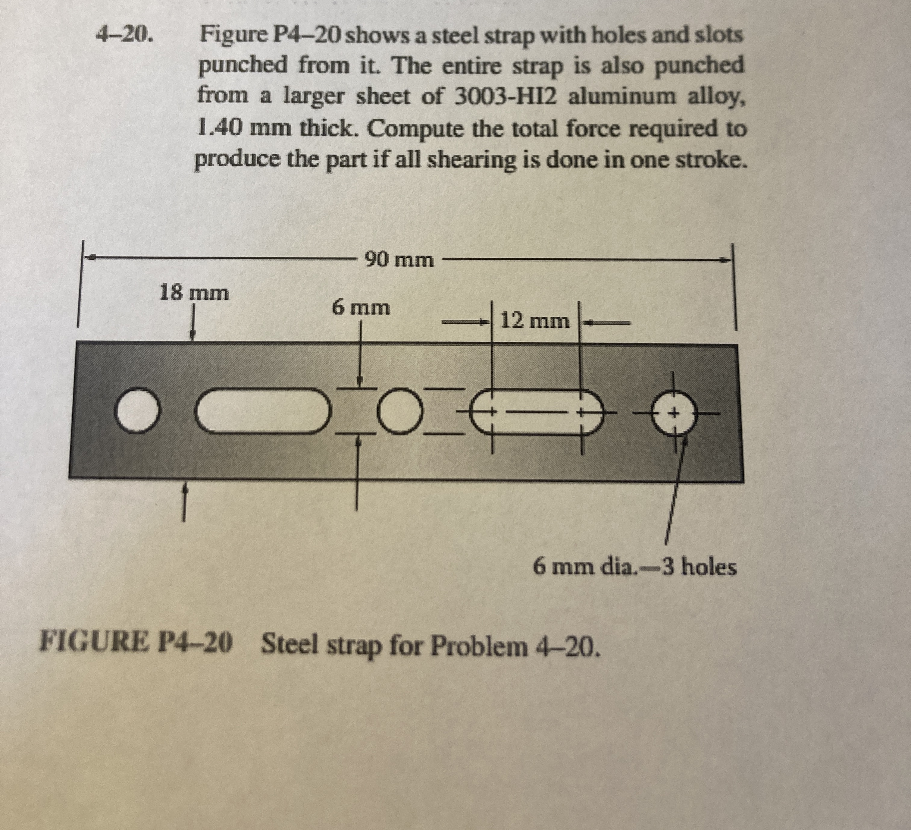 4 - 2 0 . Figure P 4 - 2 0 shows a steel strap