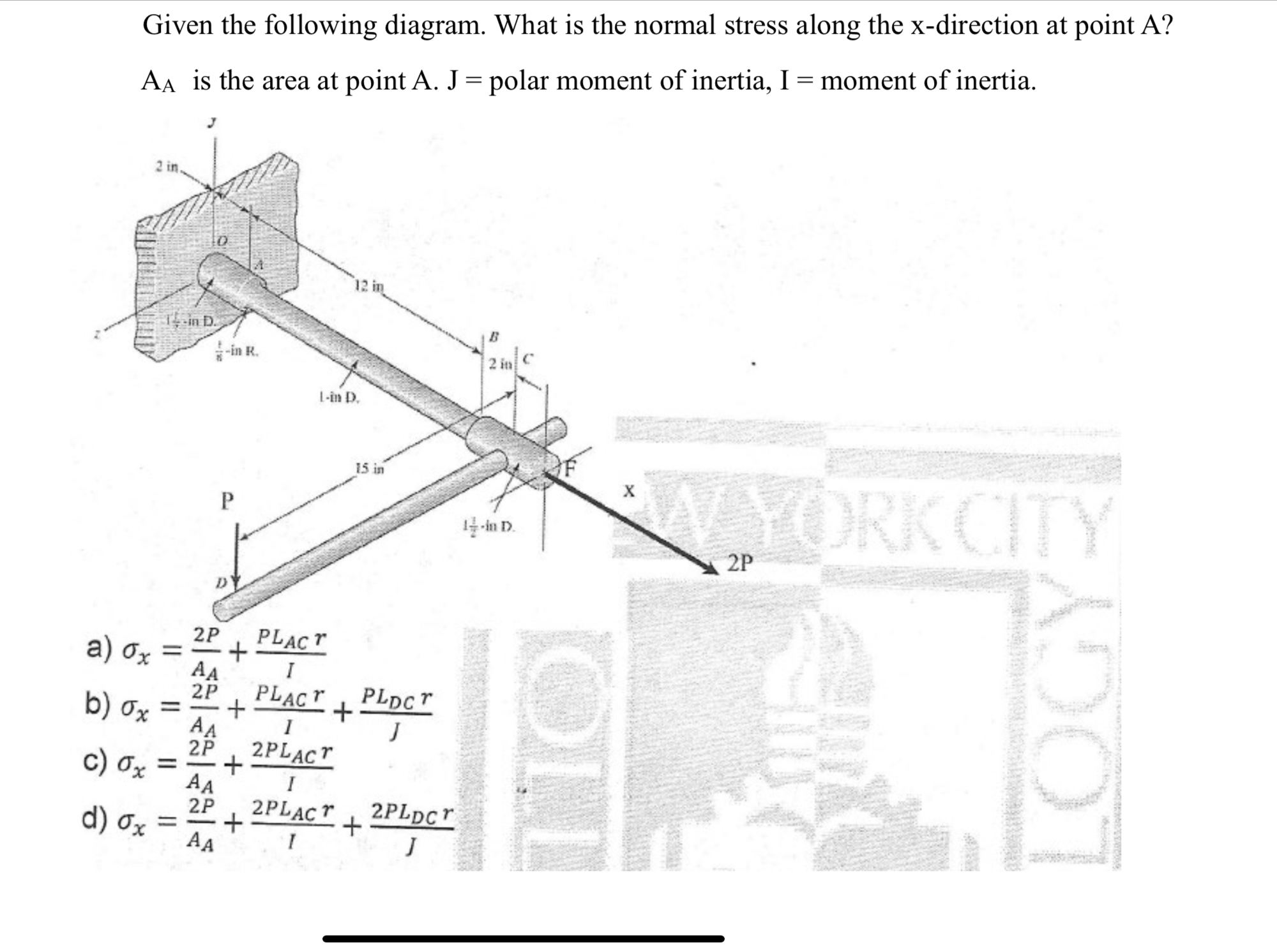 Given the following diagram. What is the normal