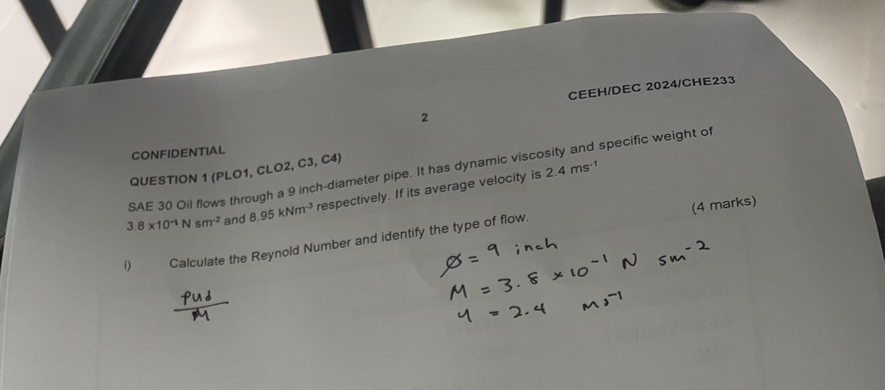 CONFIDENTIAL CEEHIDEC 2 0 2 4 / CHE 2 3 3