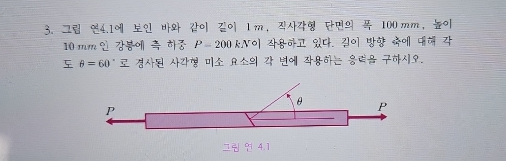 4 . 1 1 m , 1 0 0 mm , 1 0 mm P = 2 0 0 k N . = 6